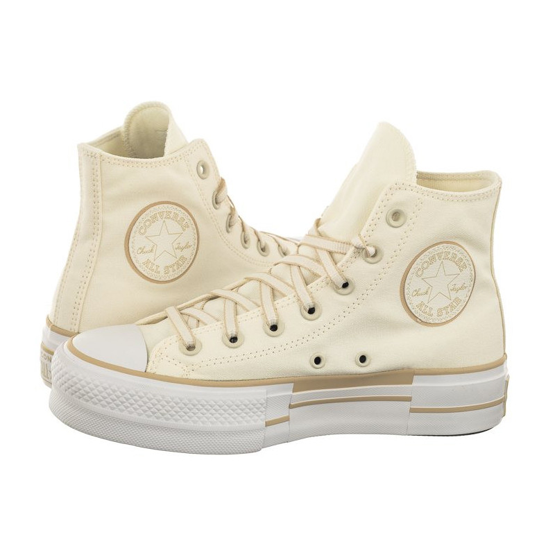 Converse CTAS Lift Hi Oat Milk/Egret/White A05009C (CO617-a) bateliai