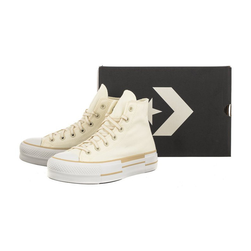 Converse CTAS Lift Hi Oat Milk/Egret/White A05009C (CO617-a) bateliai