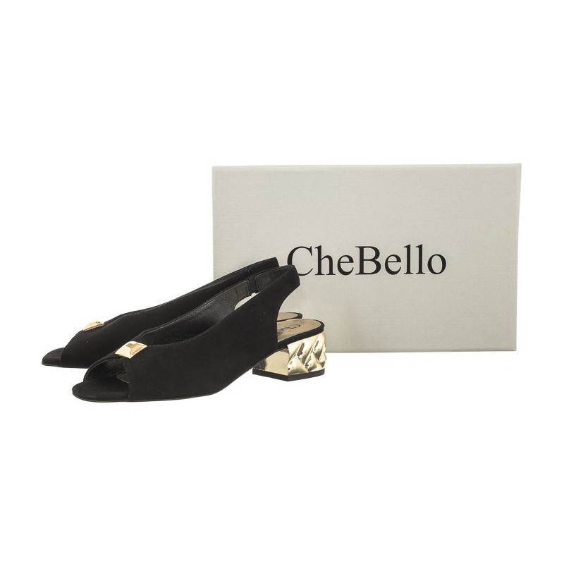 CheBello Czarne 4074-037-000-PSK-S276 (CH129-a) shoes