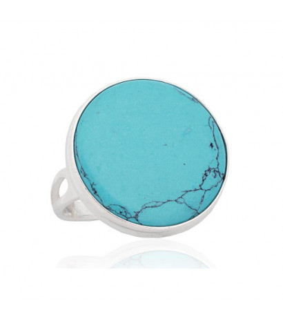 Silver ring 2101567_TRX, Silver 925°, Turquoise (Imitation)