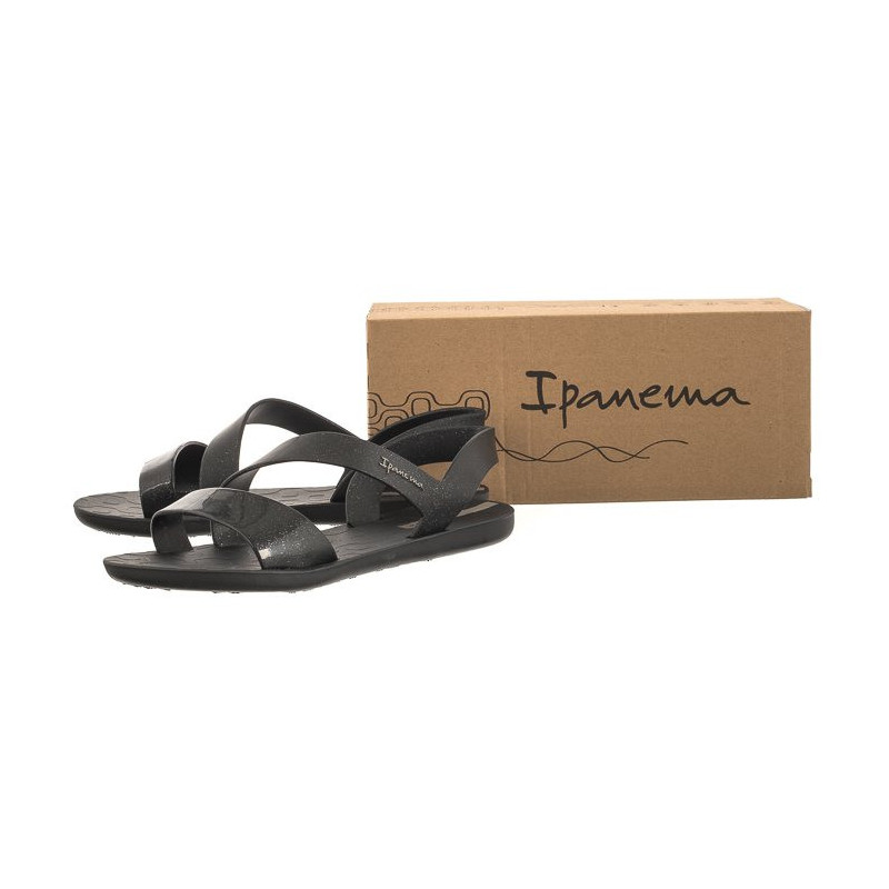 Ipanema Vibe Sandal Fem 82429/AJ078 Black/Glitter Black (IP1-s) sandalai