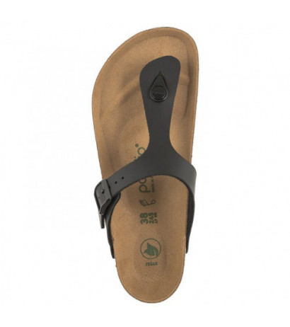 Papillio Gizeh Grooved Black 1018546 (PP10-a) flip flops