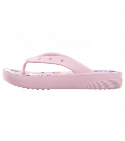 Crocs Classic Platform Cherry Blossom Flip Ballerina Pink/Flor 208834-6W8 (CR297-a) apavi