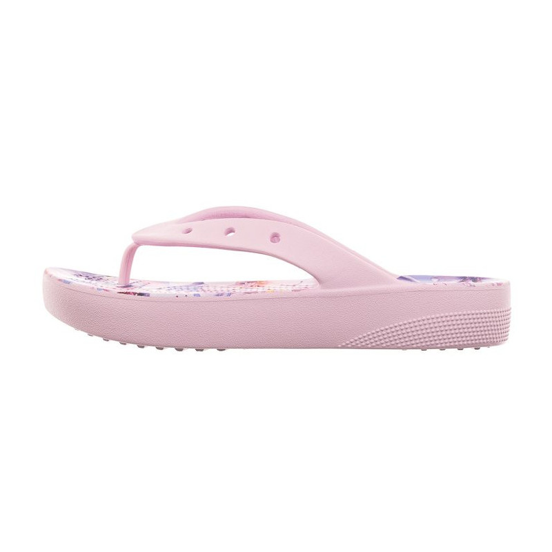 Crocs Classic Platform Cherry Blossom Flip Ballerina Pink/Flor 208834-6W8 (CR297-a) apavi