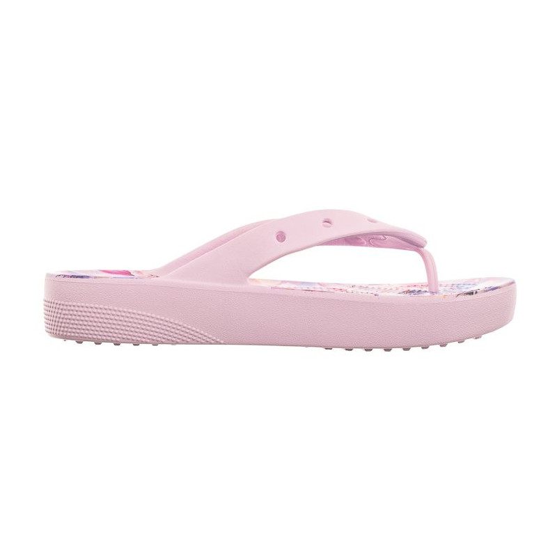 Crocs Classic Platform Cherry Blossom Flip Ballerina Pink/Flor 208834-6W8 (CR297-a) apavi