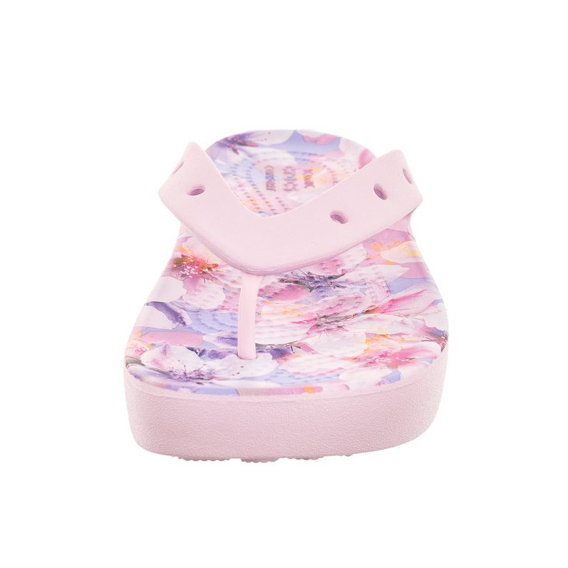 Crocs Classic Platform Cherry Blossom Flip Ballerina Pink/Flor 208834-6W8 (CR297-a) šlepetės