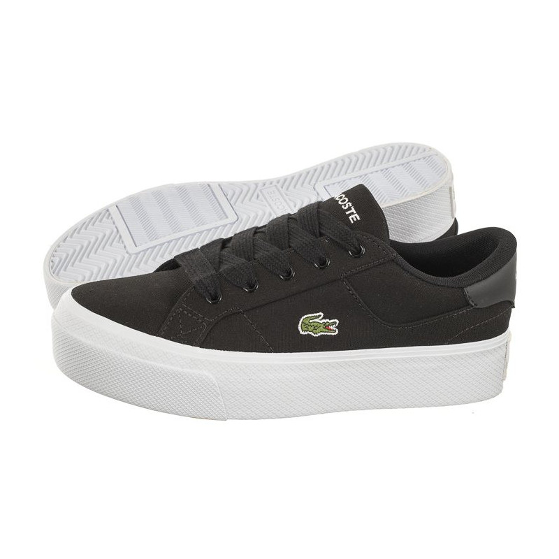 Lacoste Ziane Platform 123 2 Cfa Blk/Wht Textile 745CFA0012312 (LC431-a) sportiniai bateliai