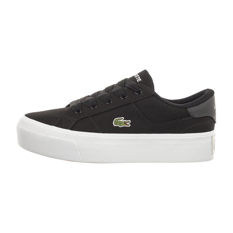 Lacoste Ziane Platform 123 2 Cfa Blk/Wht Textile 745CFA0012312 (LC431-a) sporta apavi