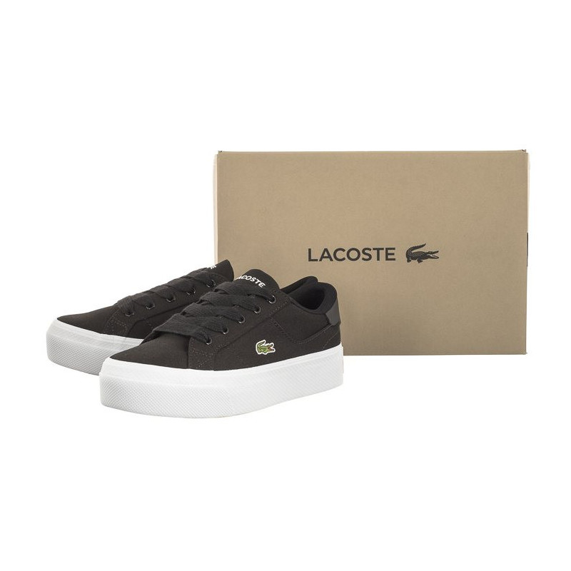 Lacoste Ziane Platform 123 2 Cfa Blk/Wht Textile 745CFA0012312 (LC431-a) sporta apavi