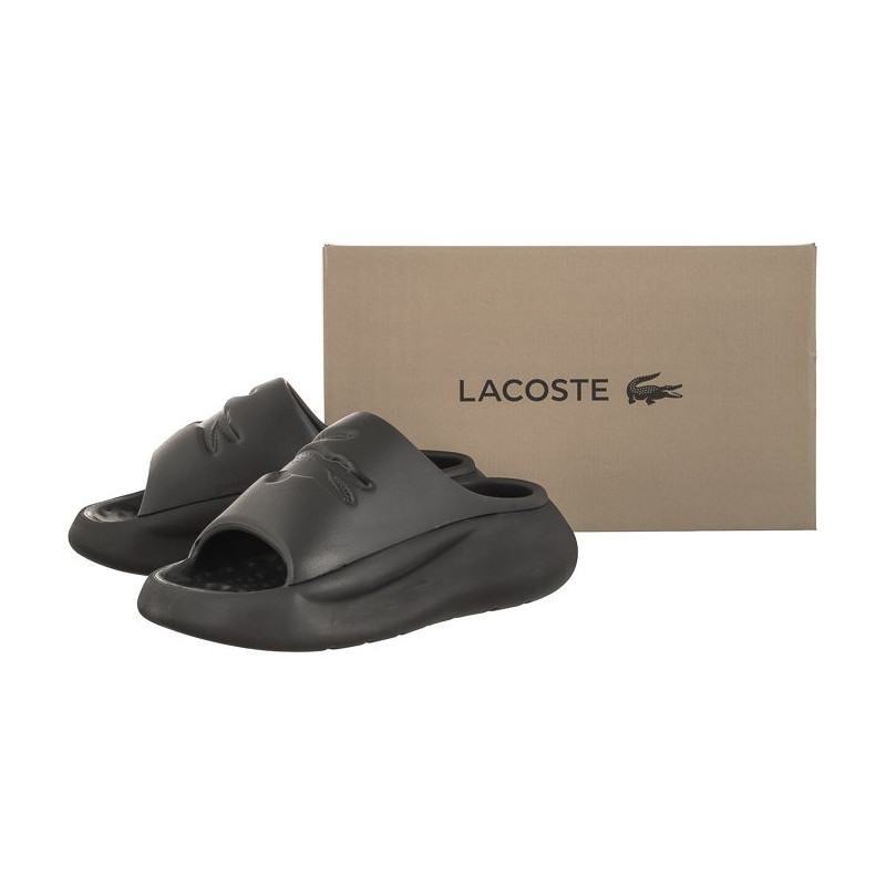 Lacoste Serve Slide 3.0 123 1 Cfa Blk/Blk Synthetic 745CFA000402H (LC429-a) Moteriški batai/šlepetės