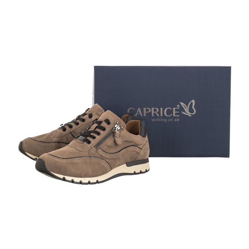 Caprice Beżowe 9-237750-29 325 Muscat Suede C (CP329-b) sporta apavi