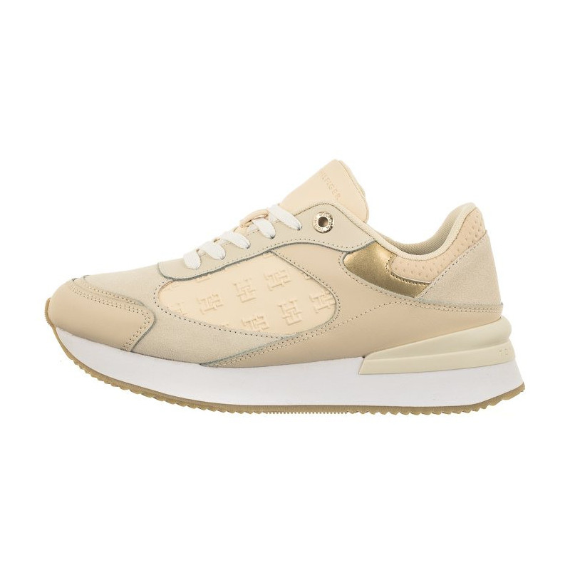 Tommy Hilfiger Elevated Embossed Runner Gold Sugarcane FW0FW07384 AA8 (TH837-a) sporta apavi