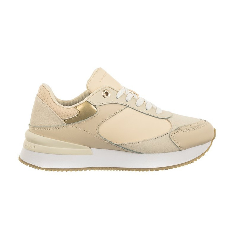 Tommy Hilfiger Elevated Embossed Runner Gold Sugarcane FW0FW07384 AA8 (TH837-a) sports Shoes