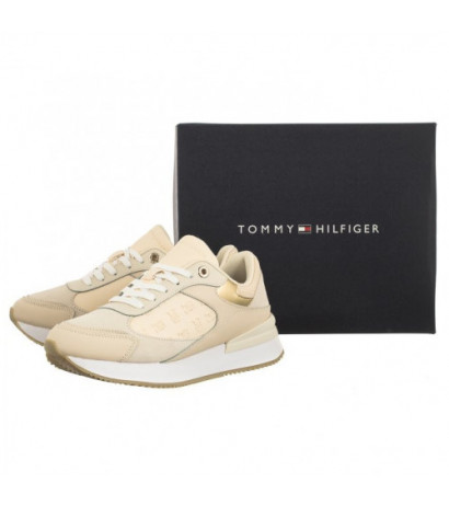 Tommy Hilfiger Elevated Embossed Runner Gold Sugarcane FW0FW07384 AA8 (TH837-a) sporta apavi