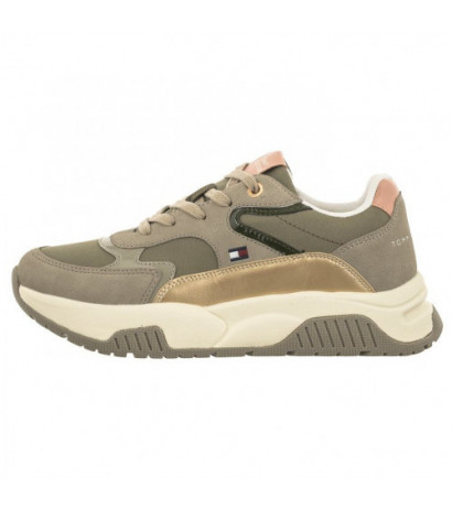 Tommy Hilfiger Low Cut Lace-Up Sneaker T3A9-33000-1492 A177 Grey/Military Green (TH840-a) sporta apavi