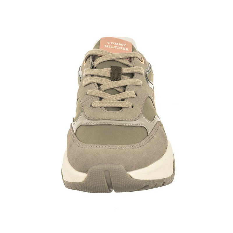 Tommy Hilfiger Low Cut Lace-Up Sneaker T3A9-33000-1492 A177 Grey/Military Green (TH840-a) sportiniai bateliai