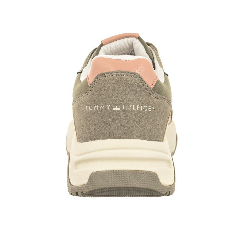 Tommy Hilfiger Low Cut Lace-Up Sneaker T3A9-33000-1492 A177 Grey/Military Green (TH840-a) sporta apavi