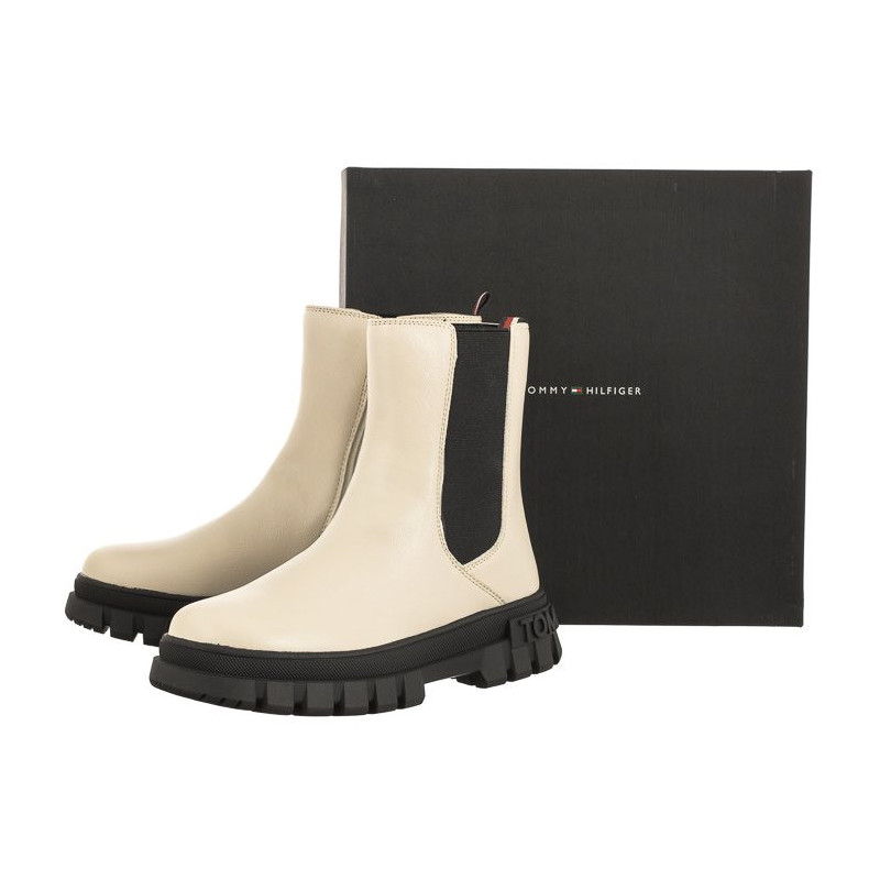 Tommy Hilfiger Bootie T3A5-33058-1355 101 Ivory (TH843-a) kurpes