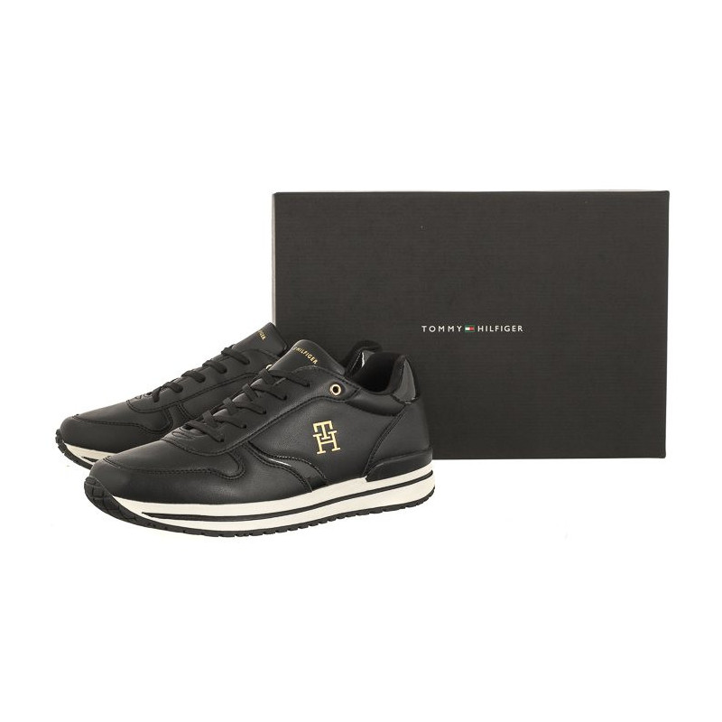 Tommy Hilfiger Monogram Low Cut Lace-Up Sneaker T3A9-32994-1355 999 Black (TH838-a) sportiniai bateliai