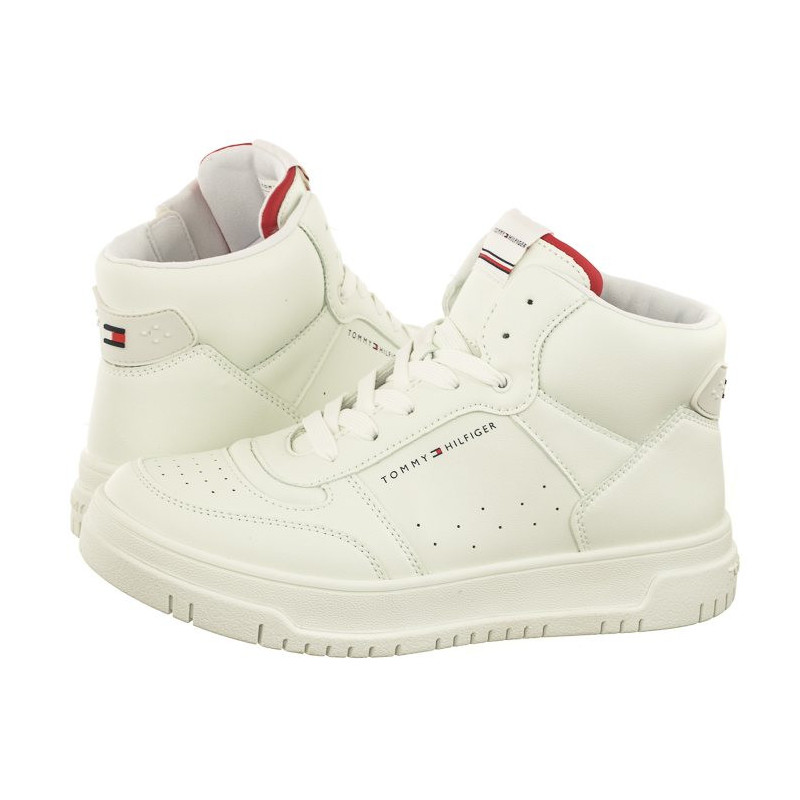 Tommy Hilfiger High Top Lace-Up Sneaker T3X9-33122-1355 530 Off White (TH842-a) sporta apavi