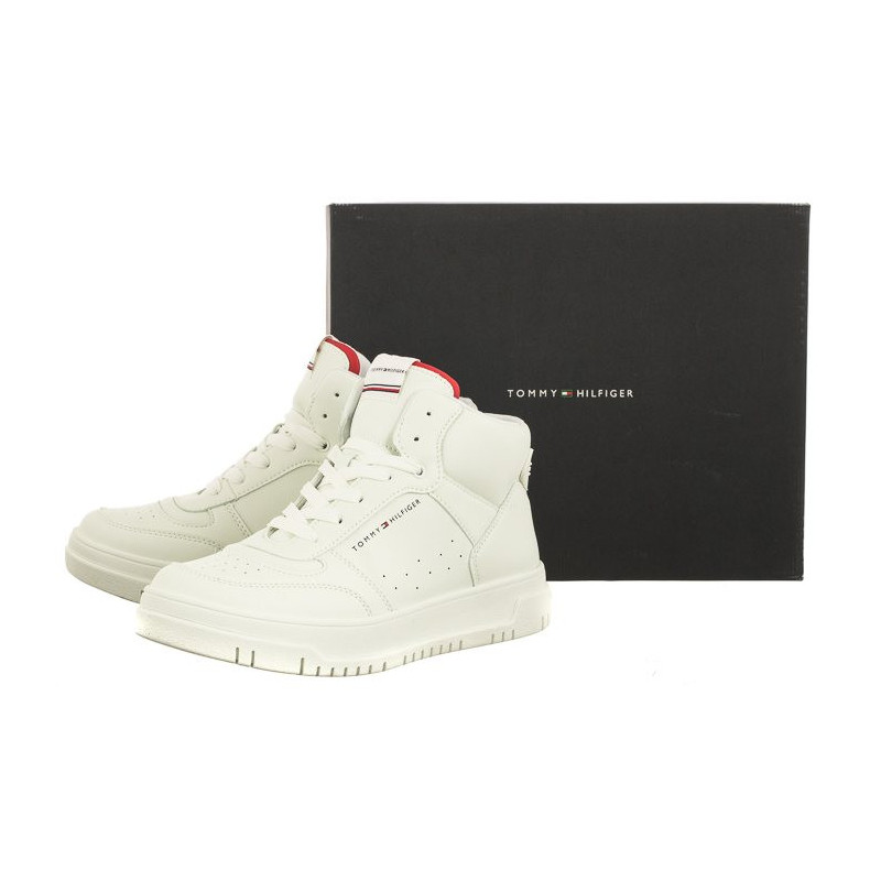 Tommy Hilfiger High Top Lace-Up Sneaker T3X9-33122-1355 530 Off White (TH842-a) sporta apavi