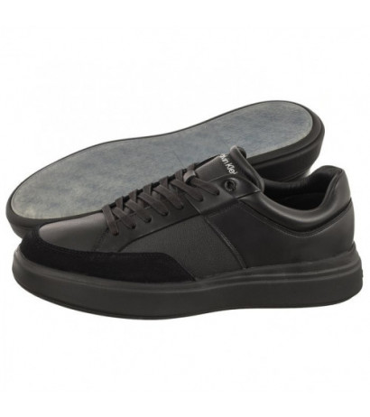 Calvin Klein Low Top Lace Up Lth Triple Black HM0HM01047 0GJ (CK313-a) spordijalatsid