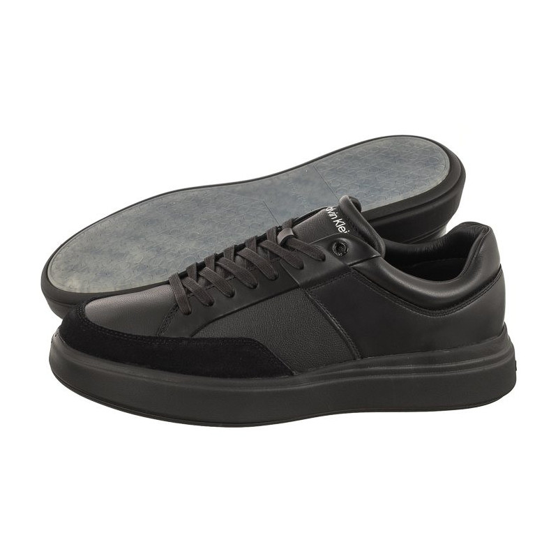 Calvin Klein Low Top Lace Up Lth Triple Black HM0HM01047 0GJ (CK313-a) spordijalatsid