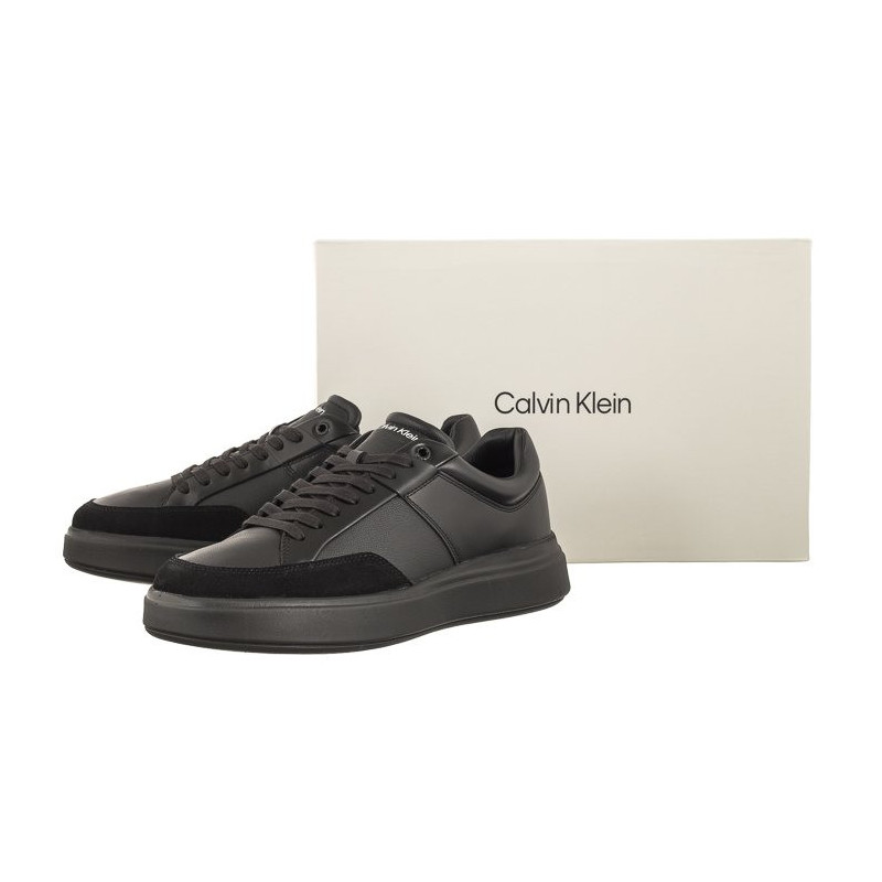 Calvin Klein Low Top Lace Up Lth Triple Black HM0HM01047 0GJ (CK313-a) spordijalatsid