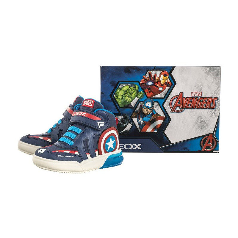 Geox J Grayjay B. C Marvel Avengers Navy/Red J369YC 0FU50 C0735 (GE115-a) sporta apavi