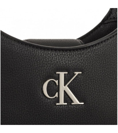 CALVIN KLEIN MINIMAL MONOGRAM SATCHEL SHOULDER BAG Woman Black