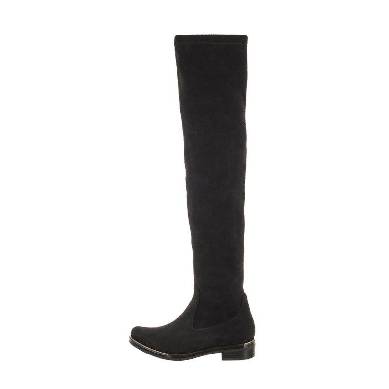 Caprice Czarne 9-25510-41 044 Black Stretch (CP382-b) kurpes