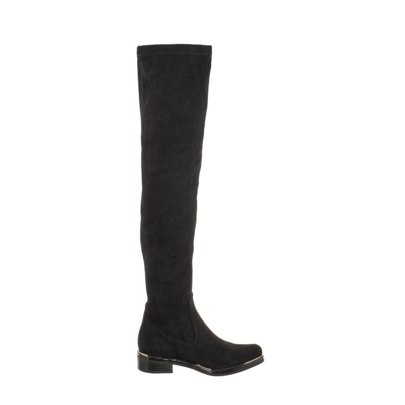 Caprice Czarne 9-25510-41 044 Black Stretch (CP382-b) kurpes