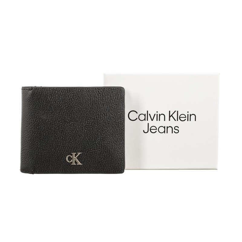 Calvin Klein Mono Hrdw Bifold W/Coin Black K50K511091 BDS (CK339-a) rankinė