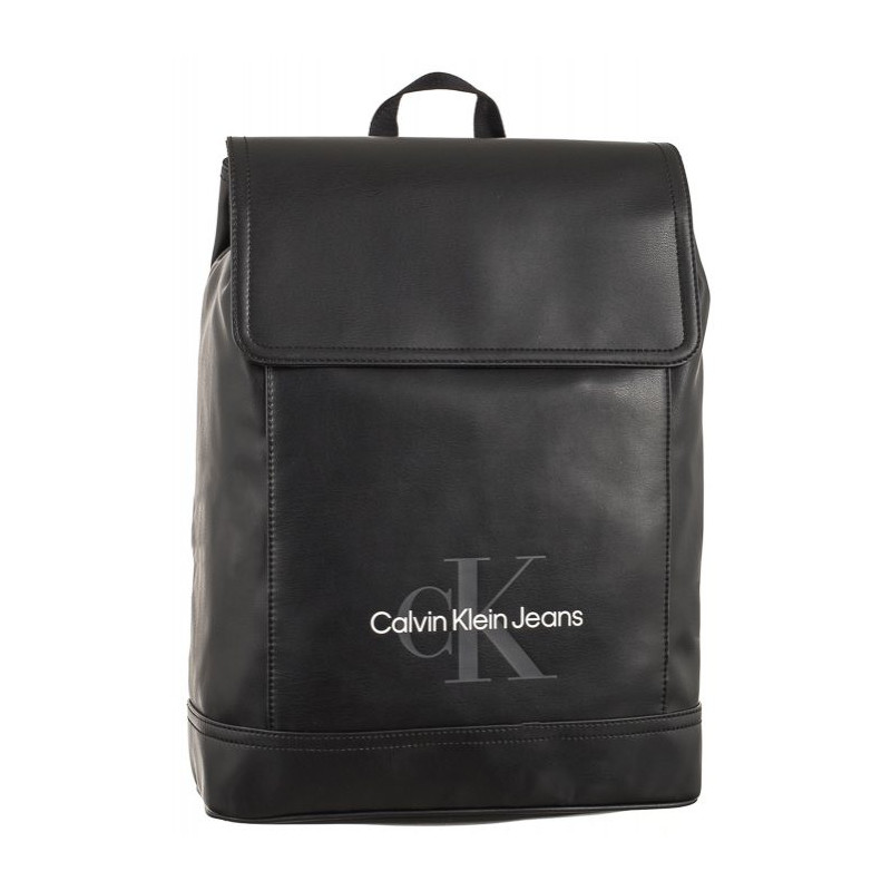 Calvin Klein Monogram Soft Flap BP 43 Black K50K511109 BDS (CK331-a) kuprinė