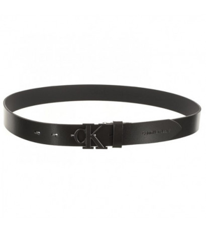 Calvin Klein Round Mono Lthr Belt 30mm Black K60K611247 BDS (CK343-a) diržas