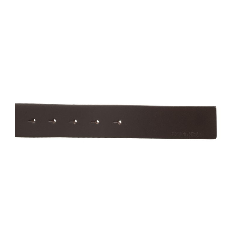 Calvin Klein Adj Beveled Plaque 35mm Dark Brown K50K510950 GE7 (CK345-a) belt