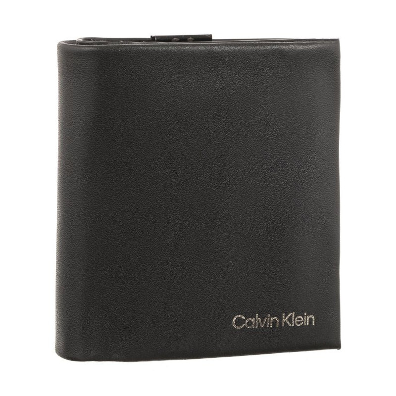 Calvin Klein CK Concise Trifold 6CC W/Coin Black K50K510593 BAX (CK347-a) handbag