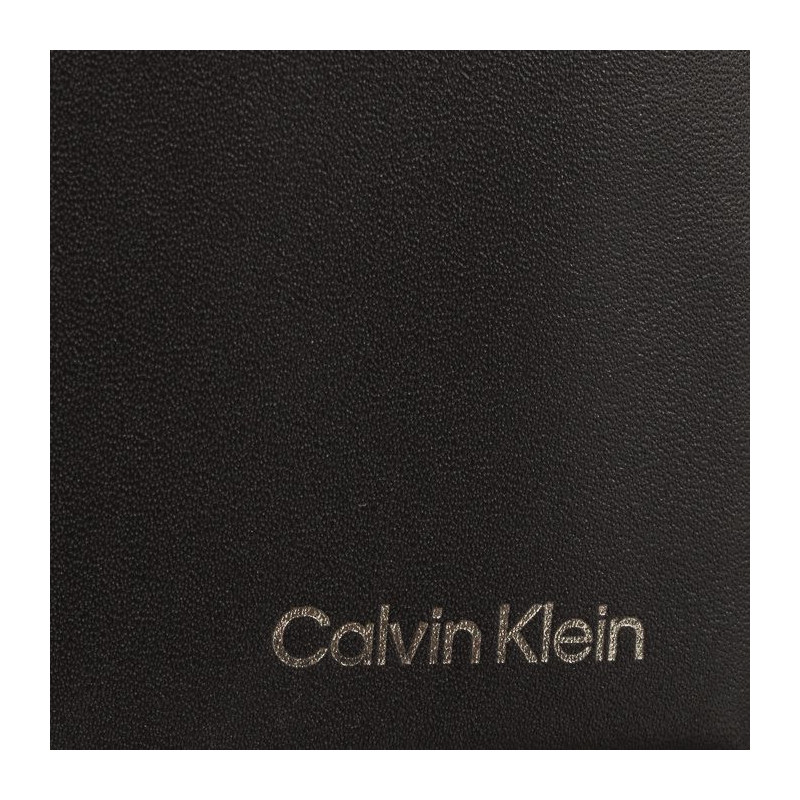 Calvin Klein CK Concise Trifold 6CC W/Coin Black K50K510593 BAX (CK347-a) handbag