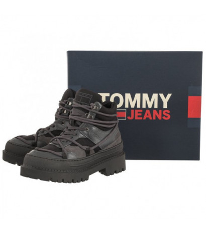 Tommy Hilfiger Tjw Hybrid Boot Black/New Charcoal EN0EN02338 BDS (TH859-a) kurpes