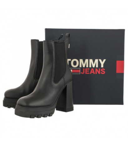 Tommy Hilfiger Tjw High Heel Chelsea Black EN0EN02306 BDS (TH860-a) kurpes