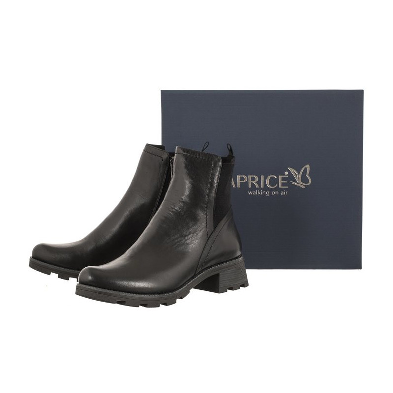 Caprice Czarne 9-25227-41 022 Black Nappa (CP385-a) batai