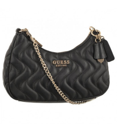 Guess Eco Mai Crossbody Top Zip HWEQG8 96912 Black (GU477-a) handbag