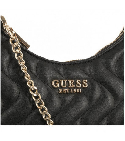 Guess Eco Mai Crossbody Top Zip HWEQG8 96912 Black (GU477-a) handbag