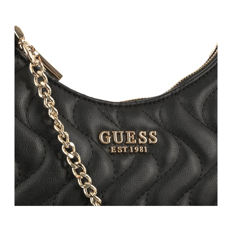 Guess Eco Mai Crossbody Top Zip HWEQG8 96912 Black (GU477-a) handbag