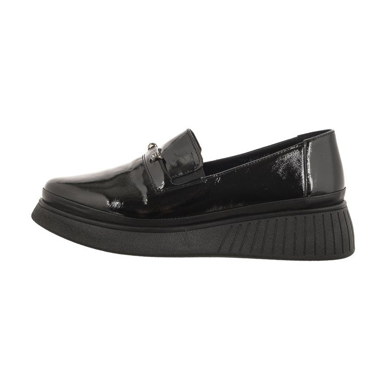 Venezia Czarne Lakierowane P108424 48 Black (VE728-a) shoes