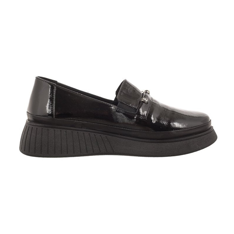 Venezia Czarne Lakierowane P108424 48 Black (VE728-a) shoes