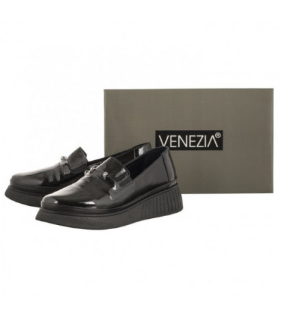 Venezia Czarne Lakierowane P108424 48 Black (VE728-a) kurpes