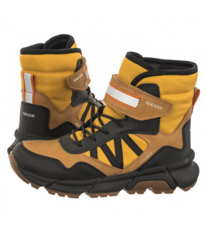 Geox J Flexyper Plus Babx D Dk Yellow/Black J36LCD 0MEFU C2G9B (GE131-a) ankle boots