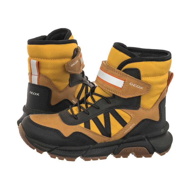 Geox J Flexyper Plus Babx D Dk Yellow/Black J36LCD 0MEFU C2G9B (GE131-a) ankle boots