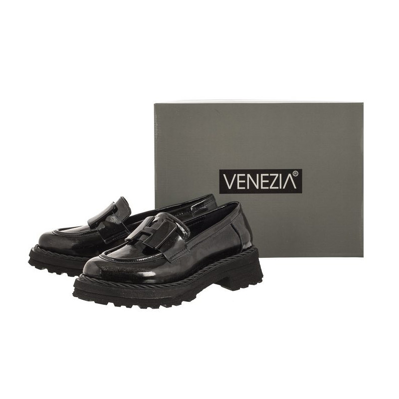 Venezia Czarne Lakierowane 0010556R 85 Black (VE727-a) kingad